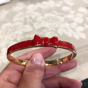Kate spade red bow bangle bracelet